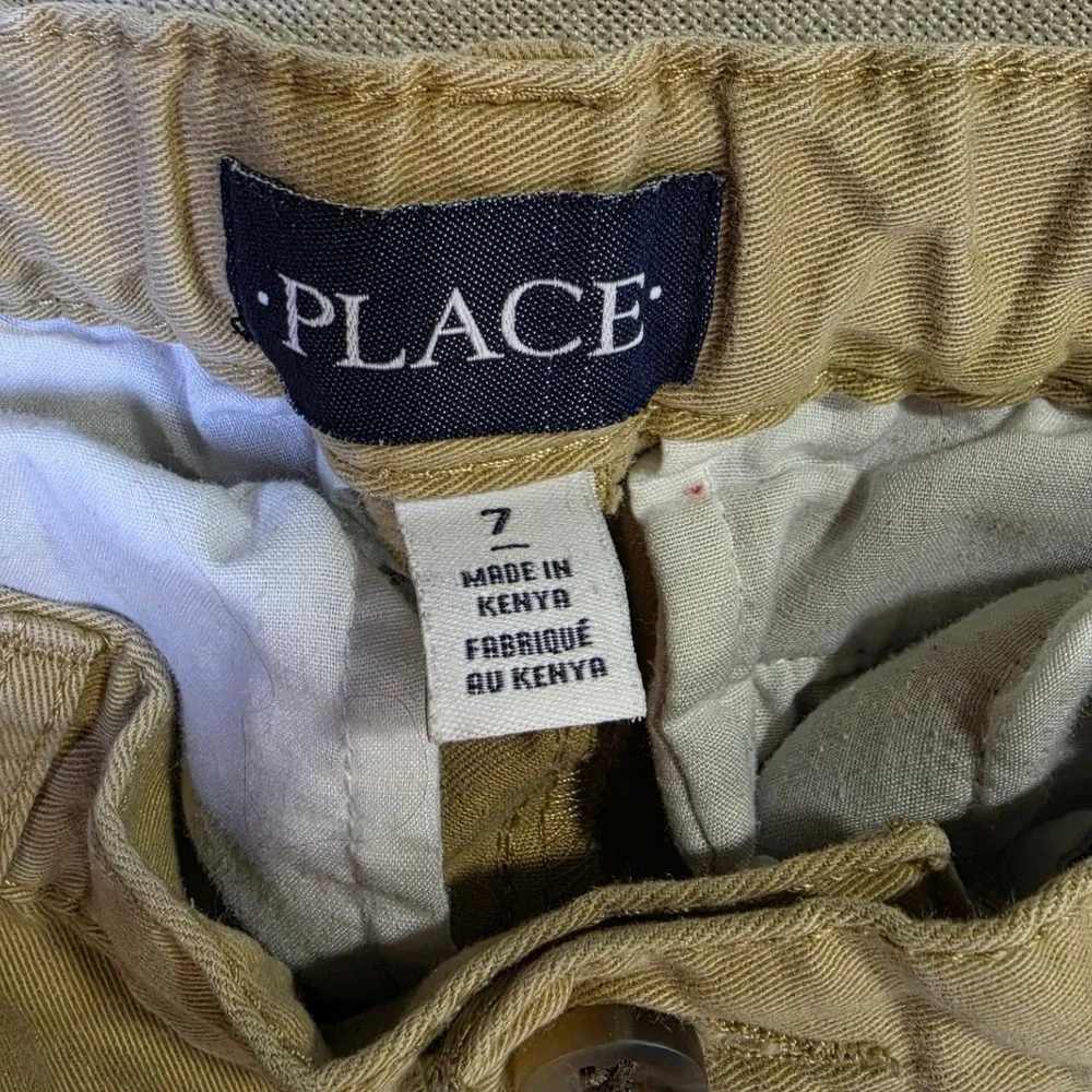 The Childrens Place Boys Chino Pants Lot of 3 Navy Khaki Size 7 School Uniform